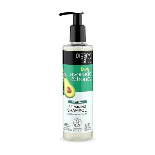 Slika proizvoda ORGANIC SHOP Šampon za obnavljanje kose avokado i med 280ml iz online apoteke Moja Farmacija - BIH