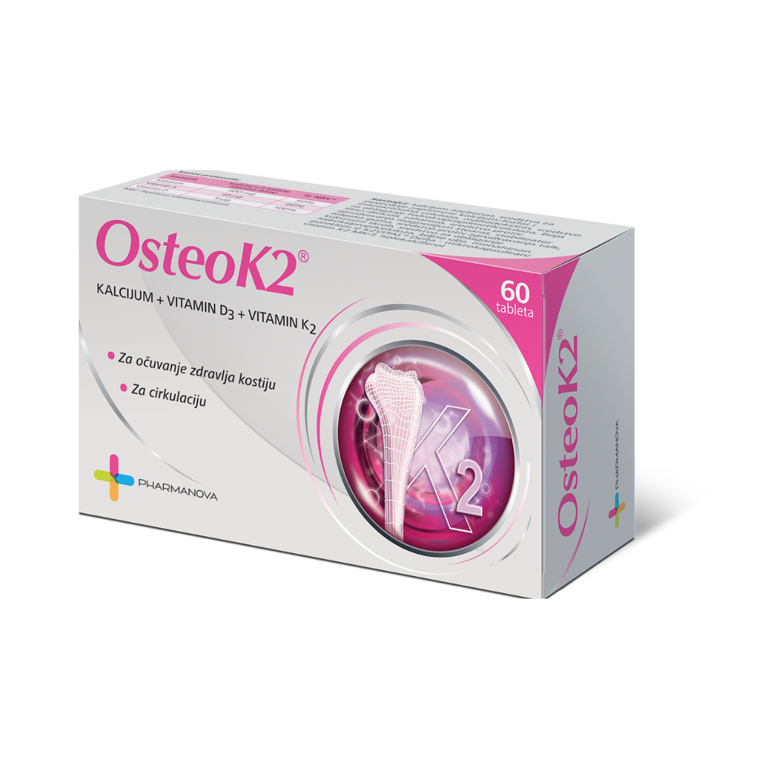 Slika proizvoda Osteo K2 za kosti i krvne sudove iz online apoteke Moja Farmacija - BIH
