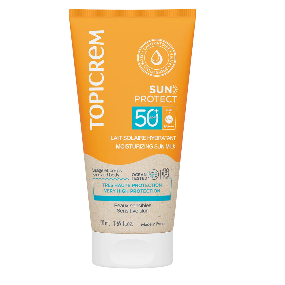 Slika proizvoda TOPICREM Sun Protect mlijeko za sunčanje SPF50+ 50ml iz online apoteke Moja Farmacija - BIH