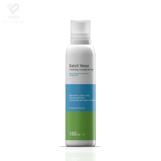 Slika proizvoda SALVIT Veox pjena za umorne noge sa efektom pucketanja 150ml iz online apoteke Moja Farmacija - BIH