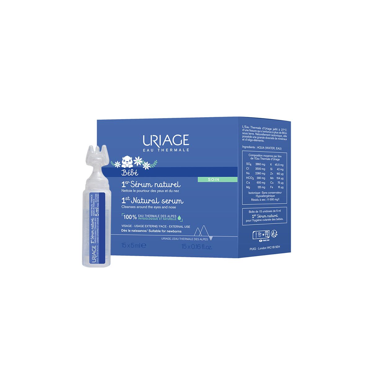Slika proizvoda URIAGE Bebe Isophy ampule za oči i nos iz online apoteke Moja Farmacija - BIH