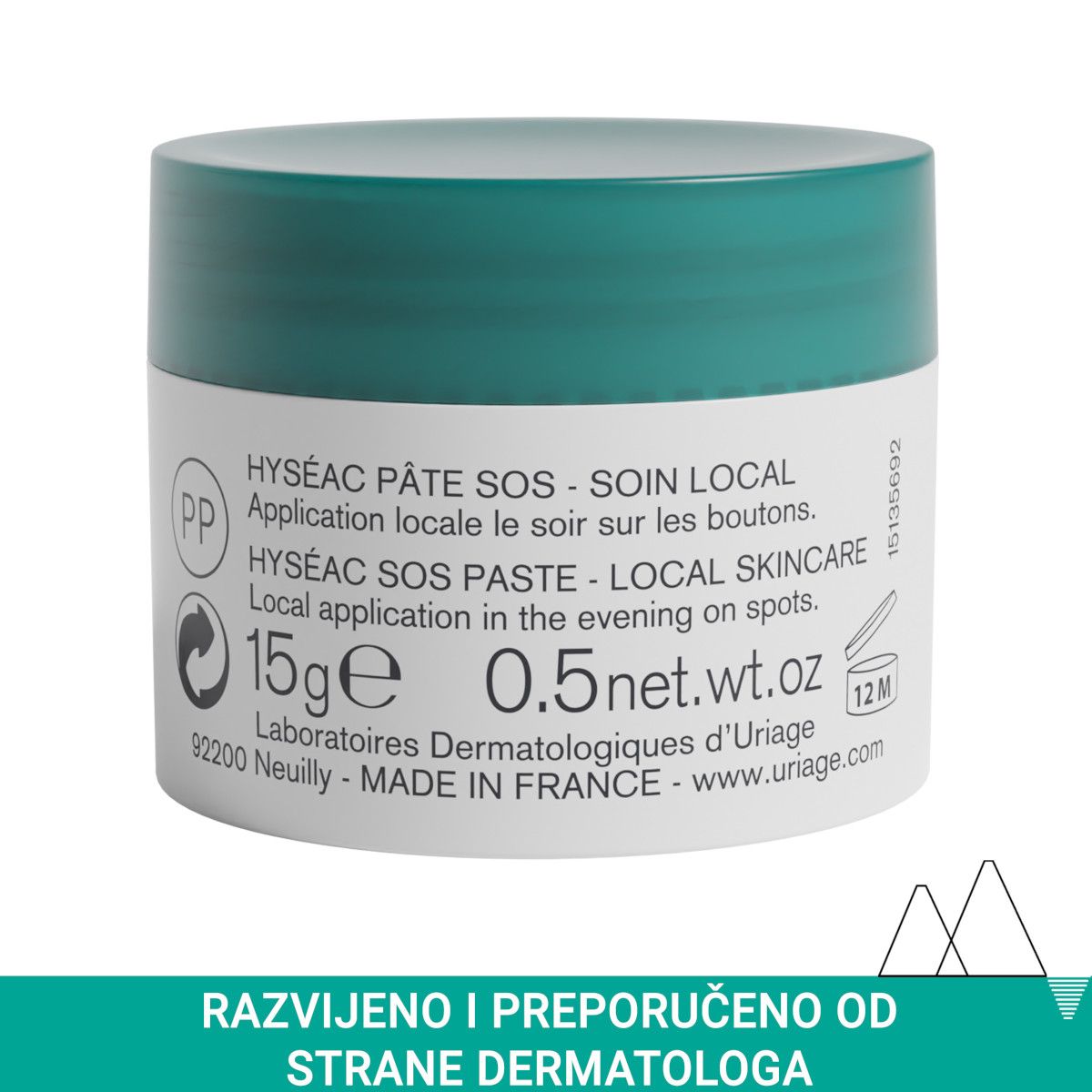 Slika proizvoda URIAGE Hyseac SOS pasta za masnu kožu iz online apoteke Moja Farmacija - BIH
