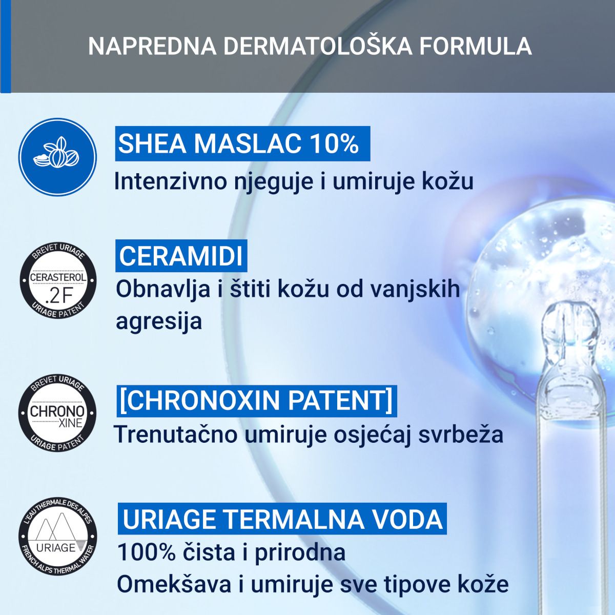 Slika proizvoda URIAGE Xemose krema za lice iz online apoteke Moja Farmacija - BIH