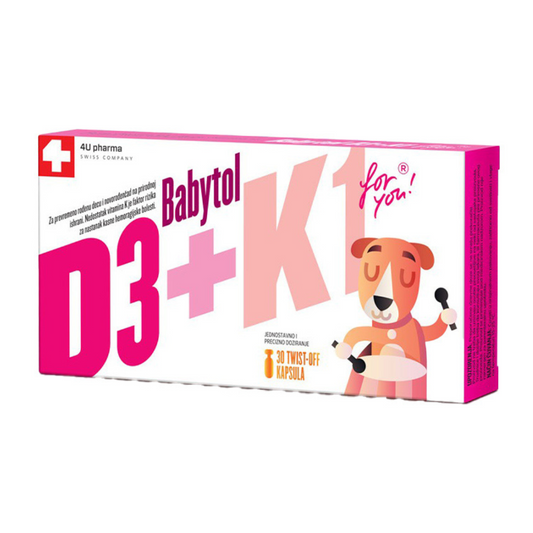 Slika proizvoda 4U PHARMA Babytol D3+K1 twist off iz online apoteke Moja Farmacija - BIH