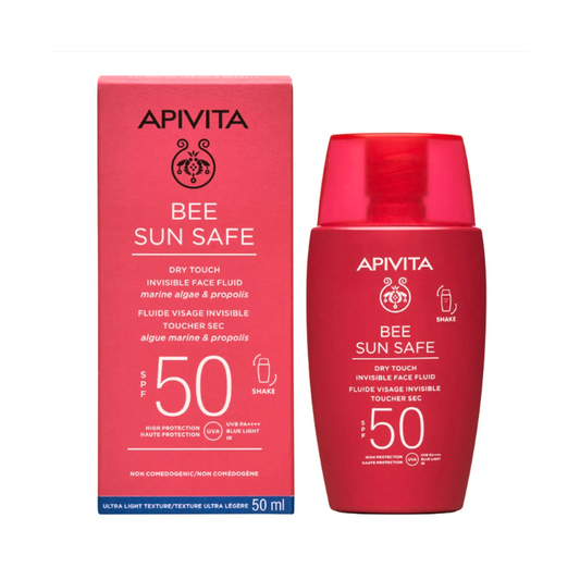 Slika proizvoda APIVITA Bee Sun Safe Dry touch fluid SPF50 50ml iz online apoteke Moja Farmacija - BIH