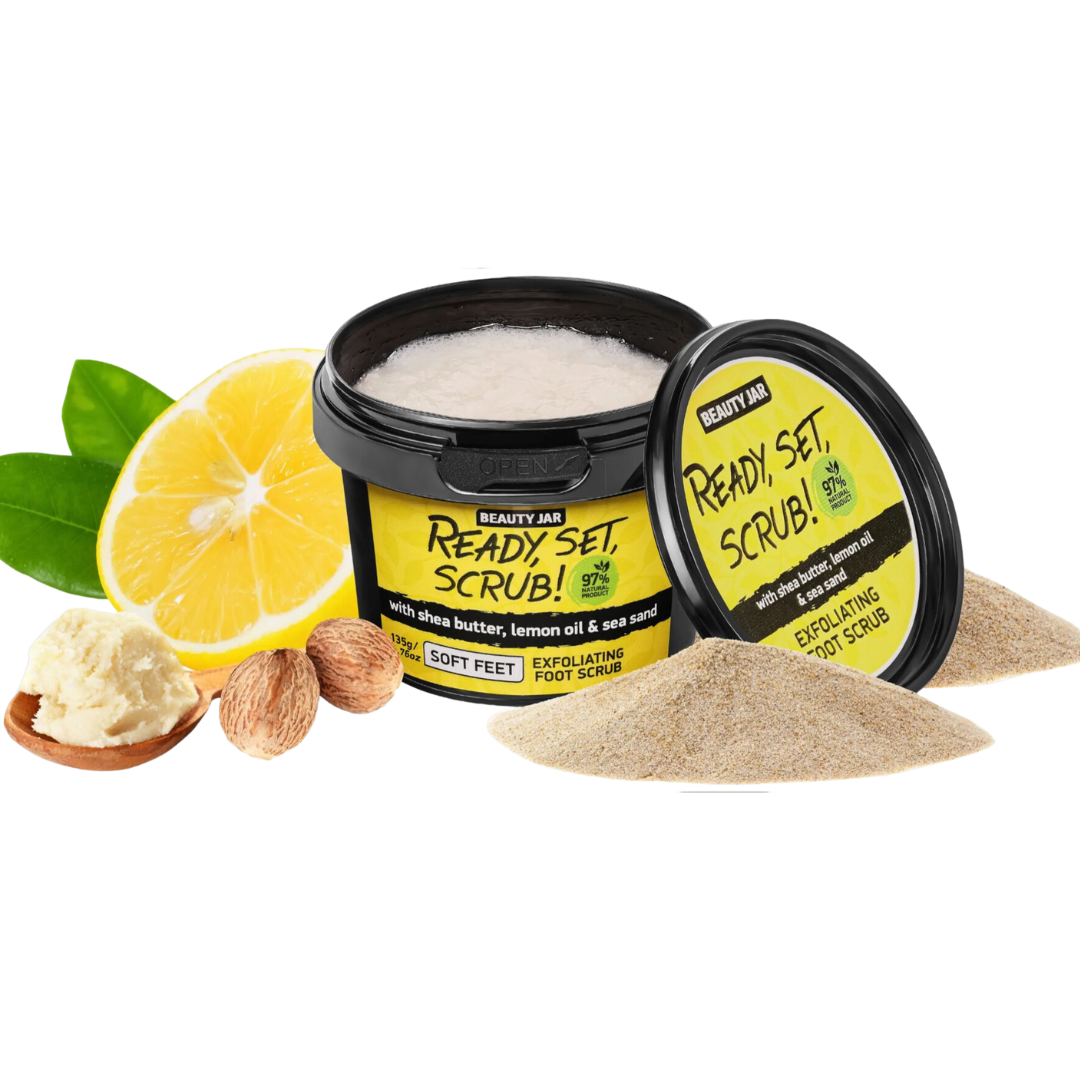 Slika proizvoda BEAUTY JAR Ready set scrub piling za stopala 15ml iz online apoteke Moja Farmacija - BIH