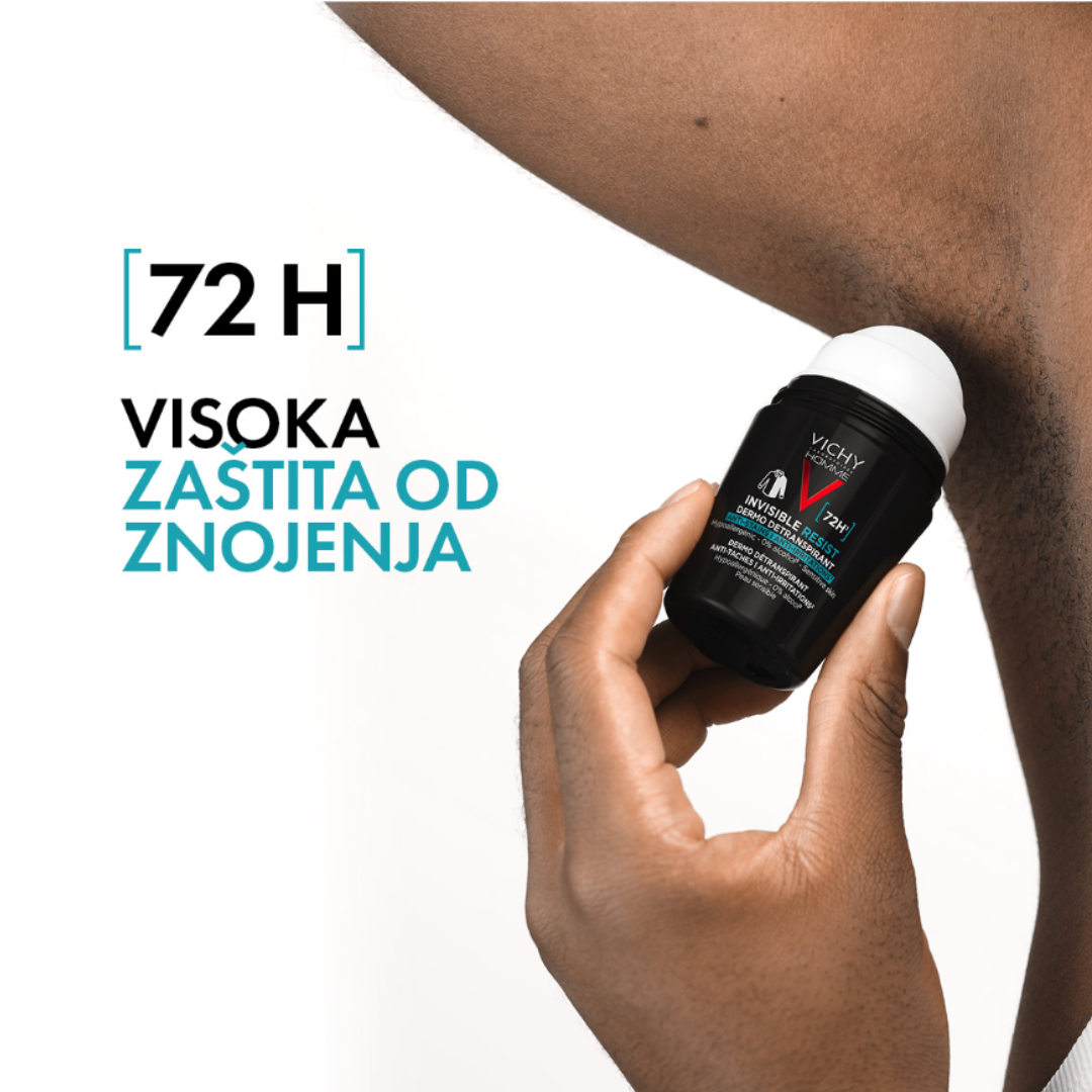 Slika proizvoda VICHY Homme invisible resist 72h detranspirant protiv mrlja i nadraženosti 50ml iz online apoteke Moja Farmacija - BIH