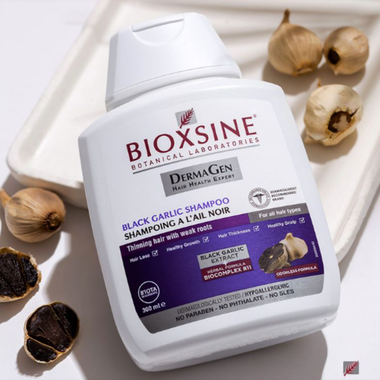 Slika proizvoda BIOXSINE DermaGen black garlic šampon protiv opadanja kose 300ml iz online apoteke Moja Farmacija - BIH