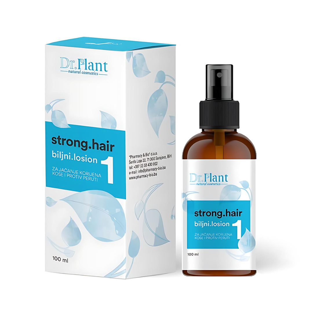 Slika proizvoda Dr. PLANT Strong Hair losion za jačanje korijena vlasišta 100ml iz online apoteke Moja Farmacija - BIH