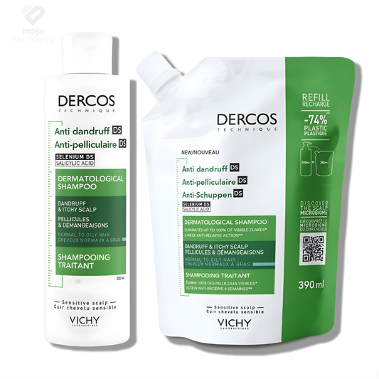 VICHY Dercos Anti-Dandruff šampon za normalnu do masnu kosu
