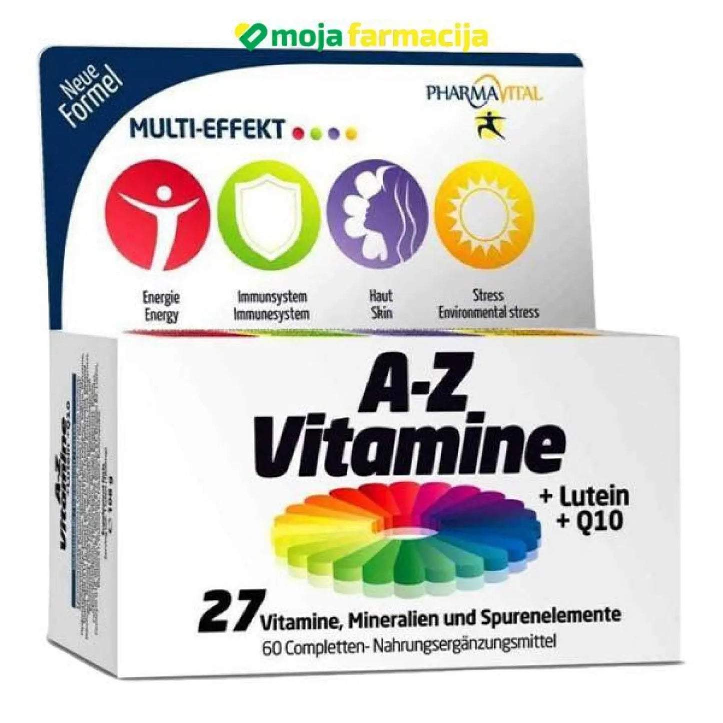 Slika proizvoda A-Z vitamine + Lutein + Q10 PHARMAVITAL iz online apoteke Moja Farmacija - BIH