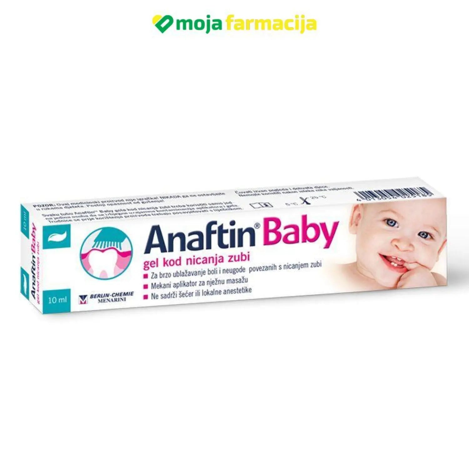 Slika proizvoda Anaftin baby gel kod nicanja zubi 12% iz online apoteke Moja Farmacija - BIH