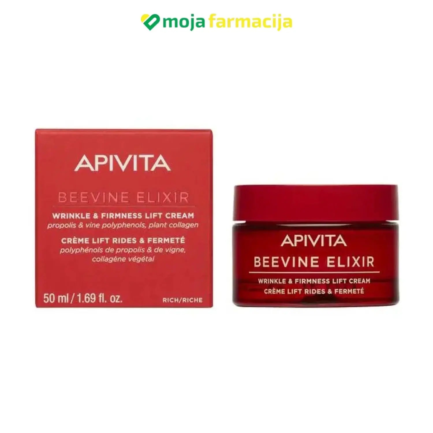 Slika proizvoda APIVITA Beevine elixir anti-age krema bogate teksture iz online apoteke Moja Farmacija - BIH