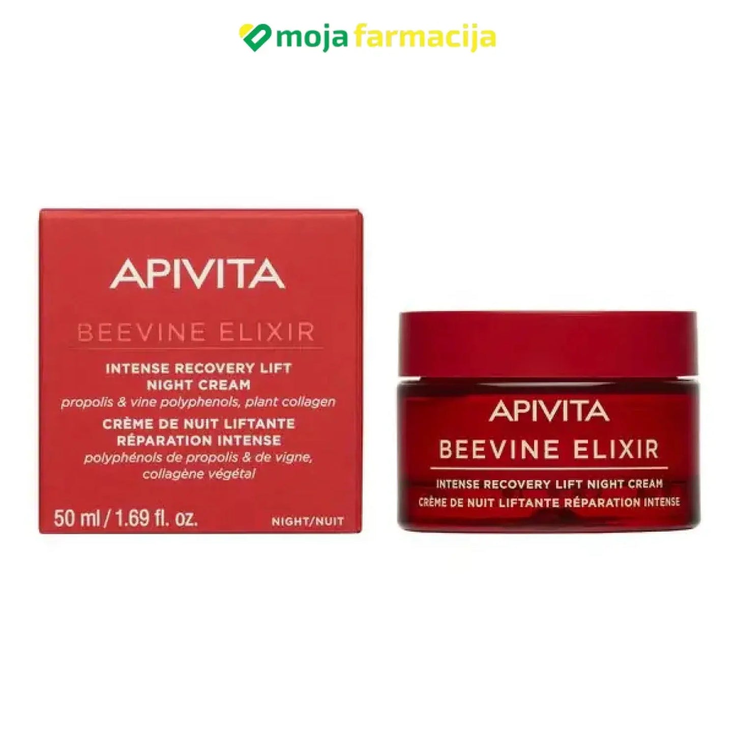 Slika proizvoda APIVITA Beevine Elixir obnavljajuća lifting krema za noć 50ml iz online apoteke Moja Farmacija - BIH