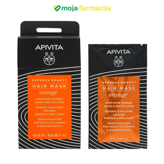 APIVITA Express Beauty Maska za sjaj i revitalizaciju kose sa narančom
