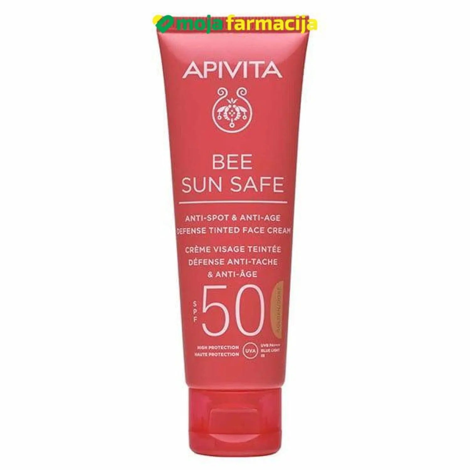 Slika proizvoda APIVITA Sun anti-age SPF50 color gold krema 50ml iz online apoteke Moja Farmacija - BIH