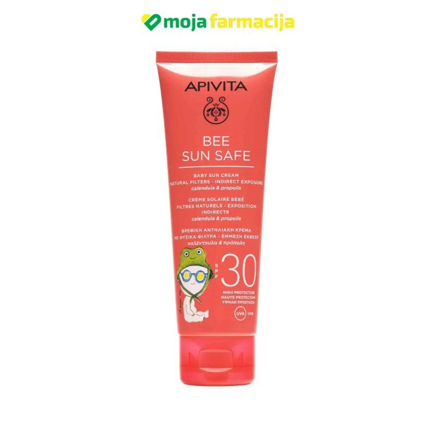 Slika proizvoda APIVITA Sun baby SPF30 krema 100ml iz online apoteke Moja Farmacija - BIH