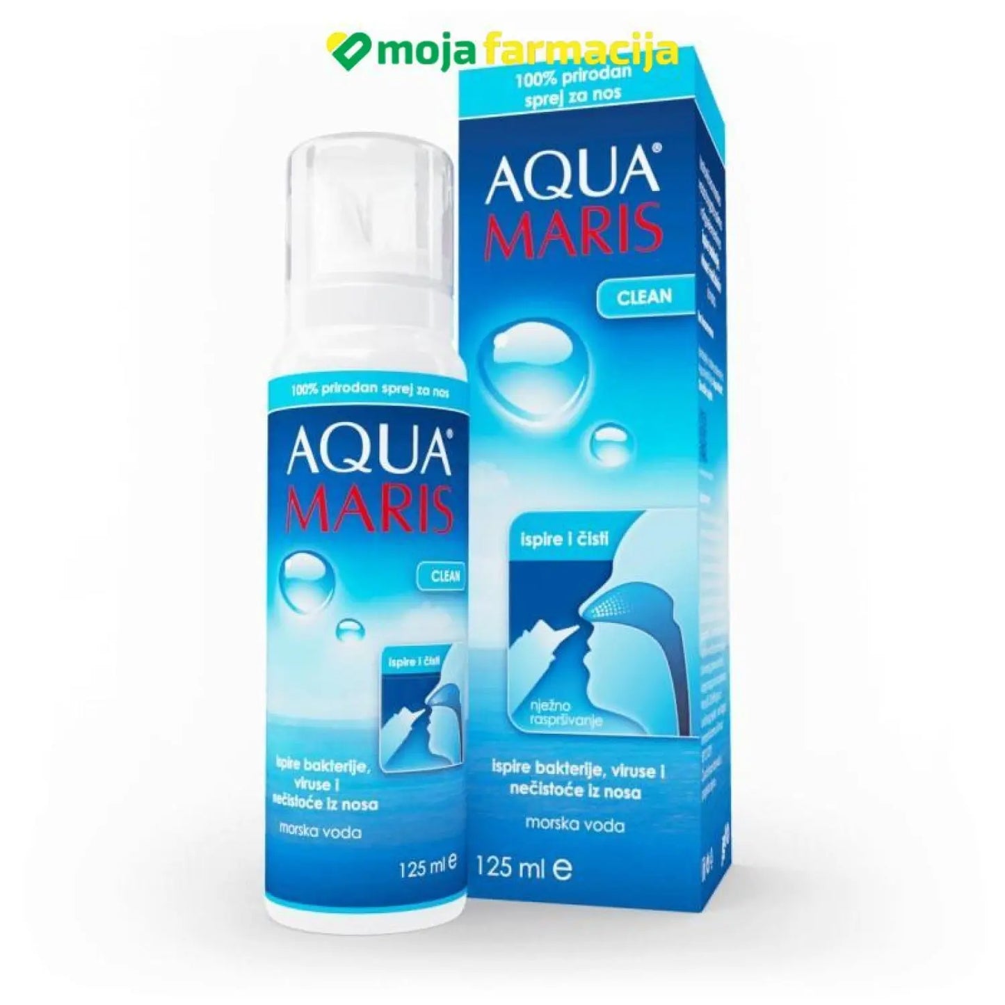 Slika proizvoda AQUA MARIS clean sprej za nos iz online apoteke Moja Farmacija - BIH