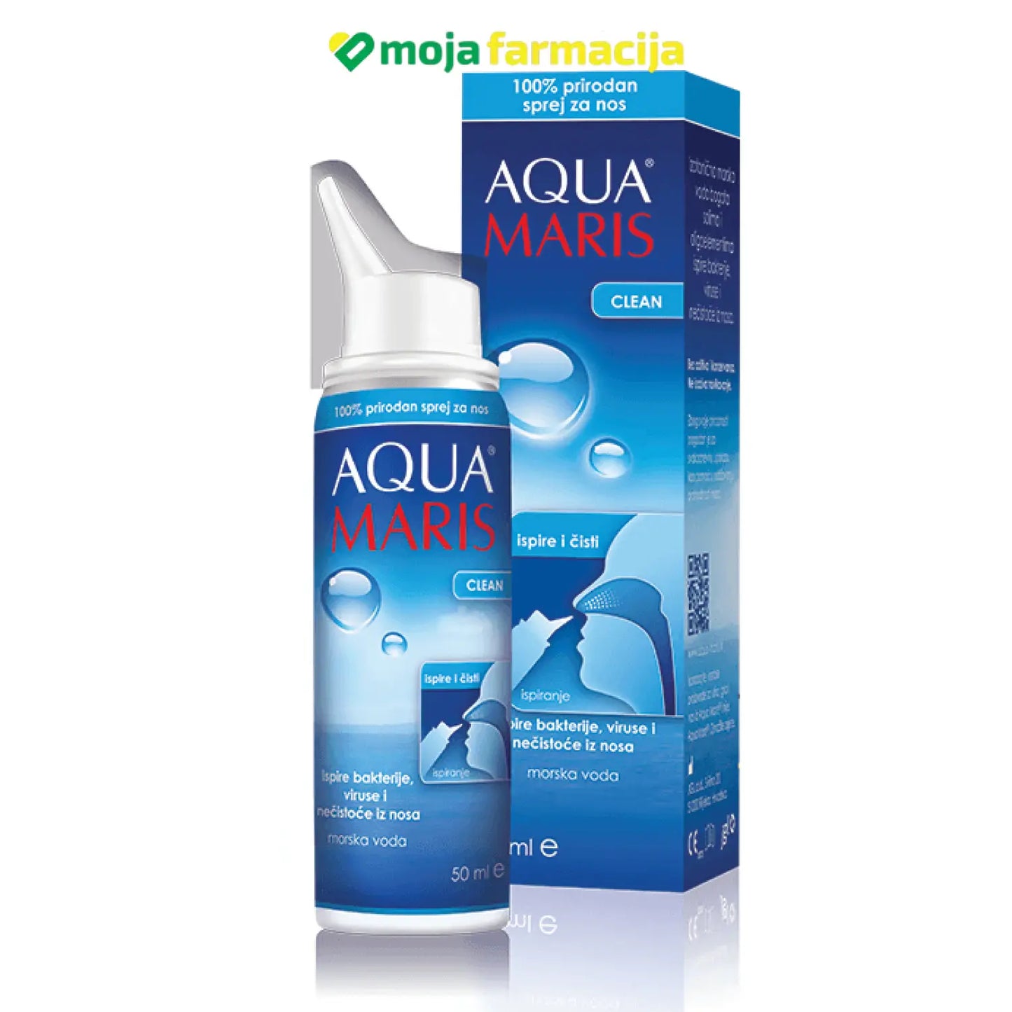 Slika proizvoda AQUA MARIS clean sprej za nos iz online apoteke Moja Farmacija - BIH