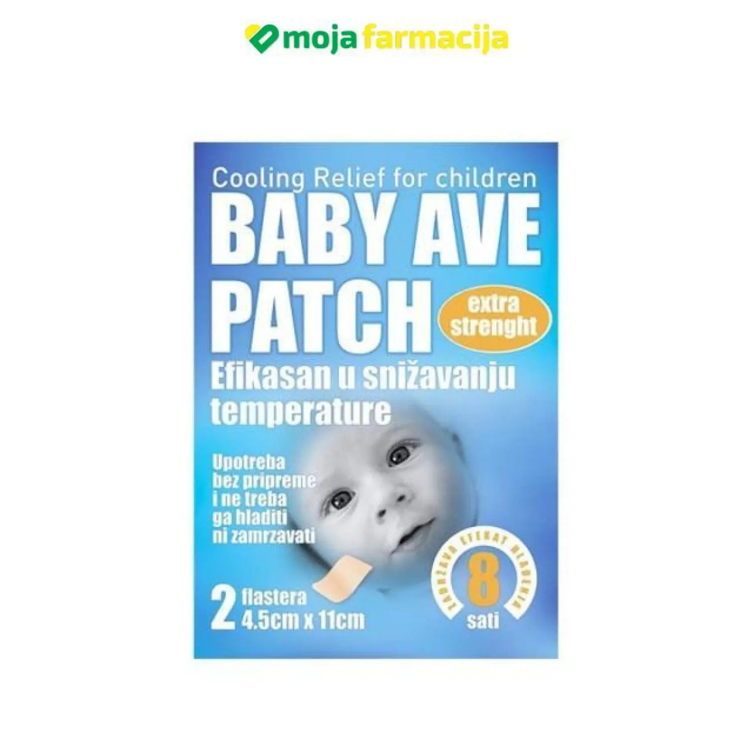 Slika proizvoda Ave Patch baby flaster za snižavanje  temperature iz online apoteke Moja Farmacija - BIH