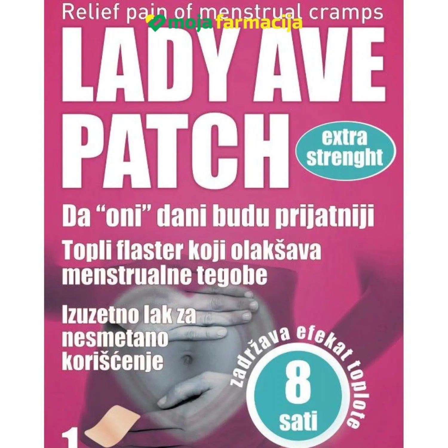 Slika proizvoda Ave Patch Lady Flaster za menstrualne tegobe iz online apoteke Moja Farmacija - BIH