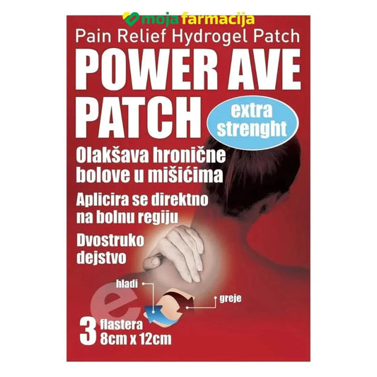 Ave Patch power flaster za hronične bolove 3komada - Moja Farmacija - BIH