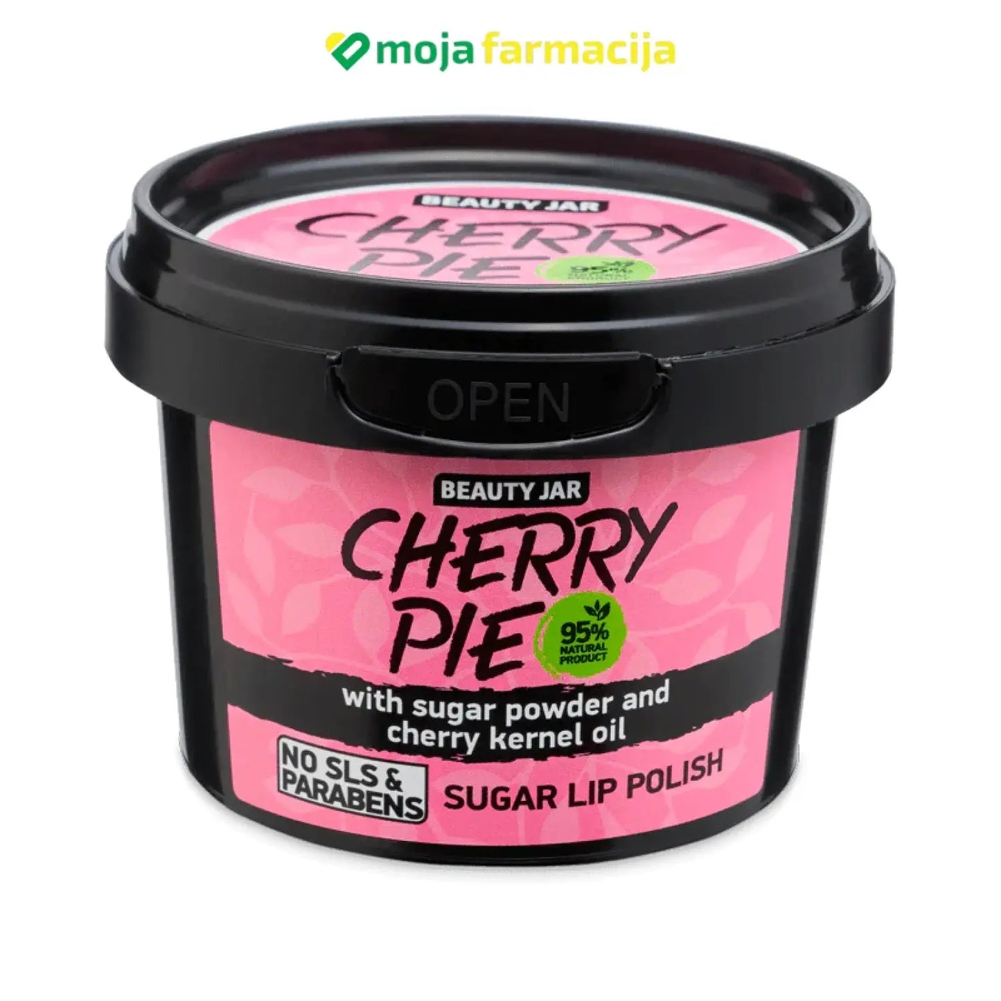 Slika proizvoda BEAUTY JAR Cherry pie piling za usne iz online apoteke Moja Farmacija - BIH