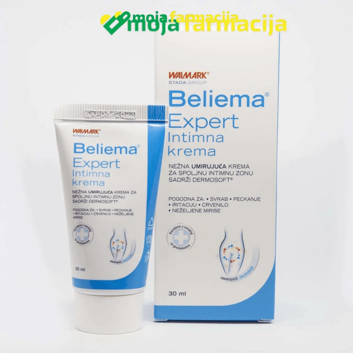 Slika proizvoda Beliema expert intimna krema iz online apoteke Moja Farmacija - BIH