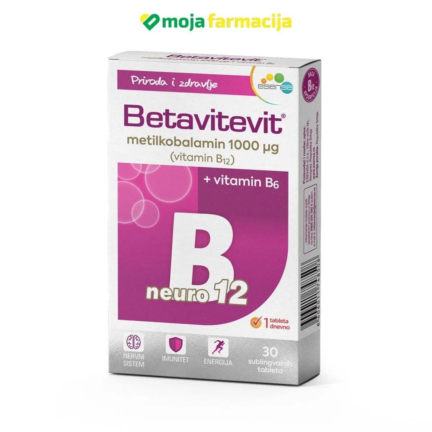 Slika proizvoda Betavitevit neuro B12+B6 iz online apoteke Moja Farmacija - BIH