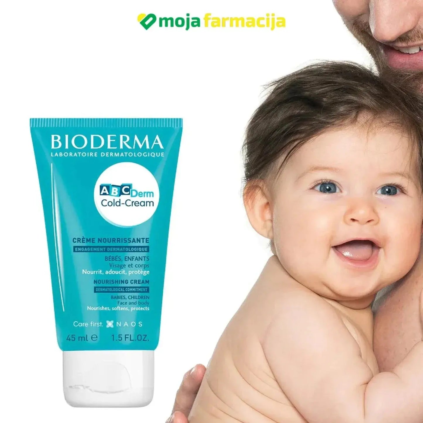 Slika proizvoda BIODERMA ABCDerm cold cream krema za lice i tijelo iz online apoteke Moja Farmacija - BIH