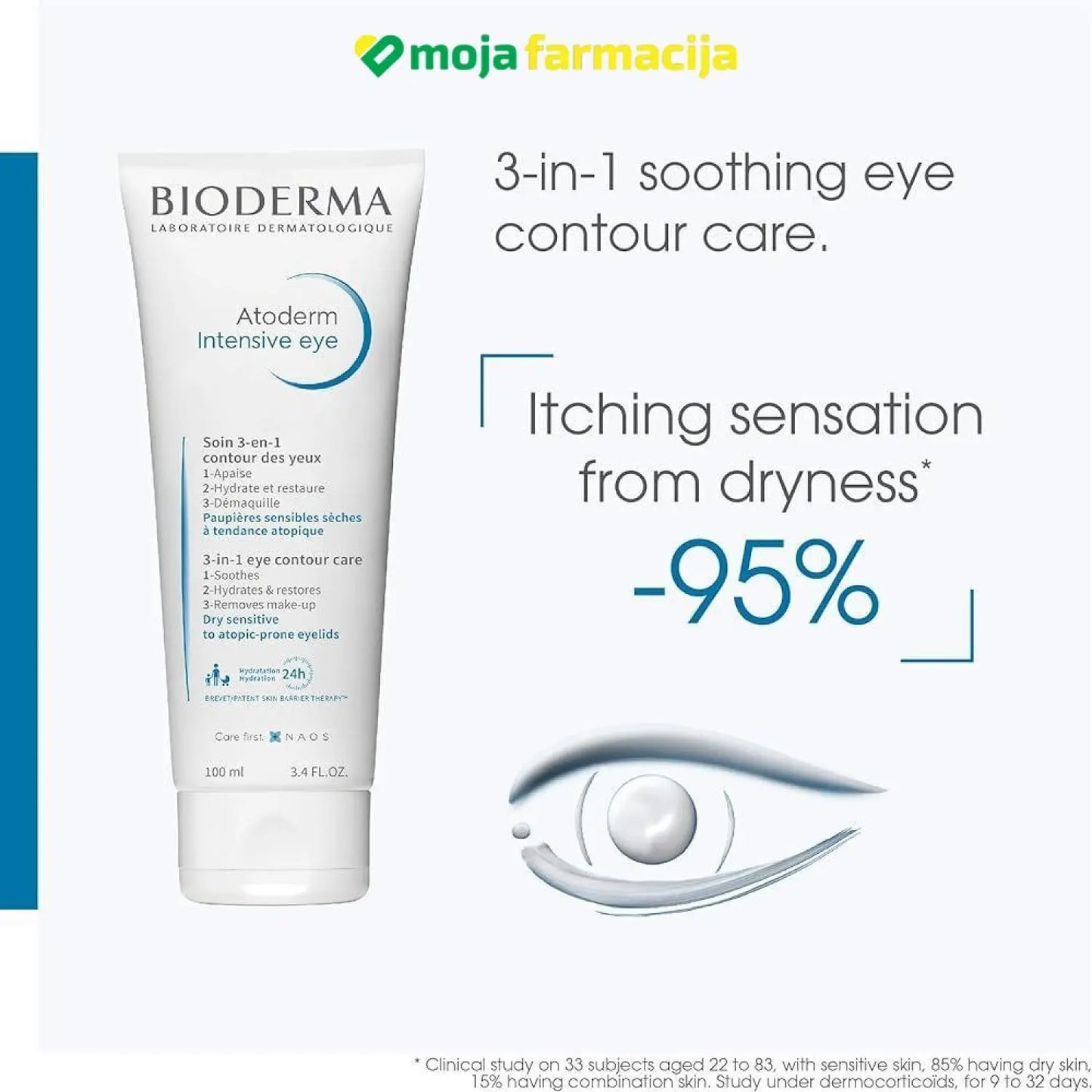 Slika proizvoda BIODERMA Atoderm intensive eye iz online apoteke Moja Farmacija - BIH