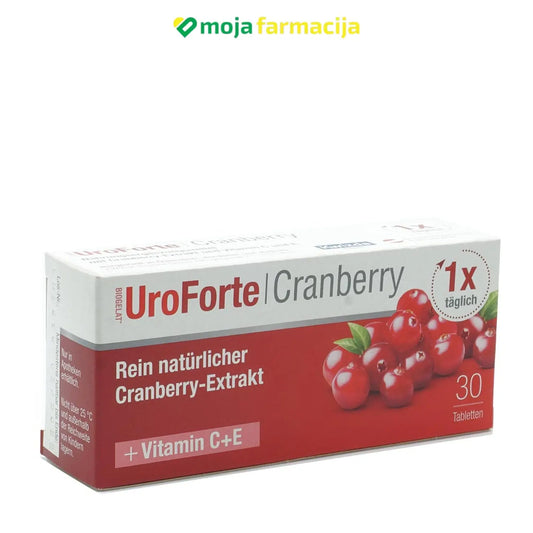 Biogelat UroForte Cranberry / brusnica tablete - Moja Farmacija - BIH