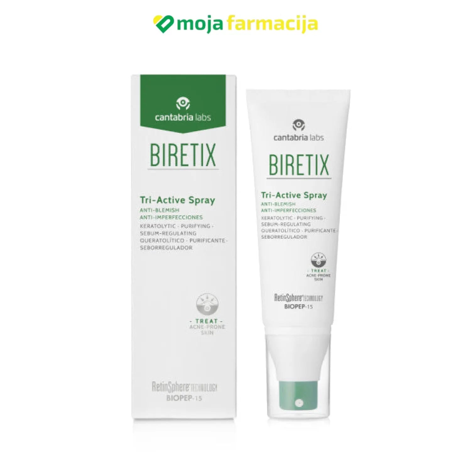 Slika proizvoda BIRETIX Tri-active sprej 100ml iz online apoteke Moja Farmacija - BIH