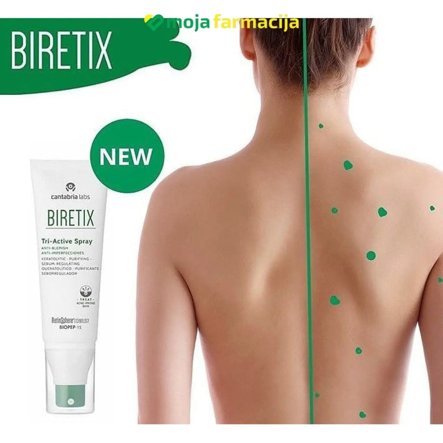 Slika proizvoda BIRETIX Tri-active sprej 100ml iz online apoteke Moja Farmacija - BIH