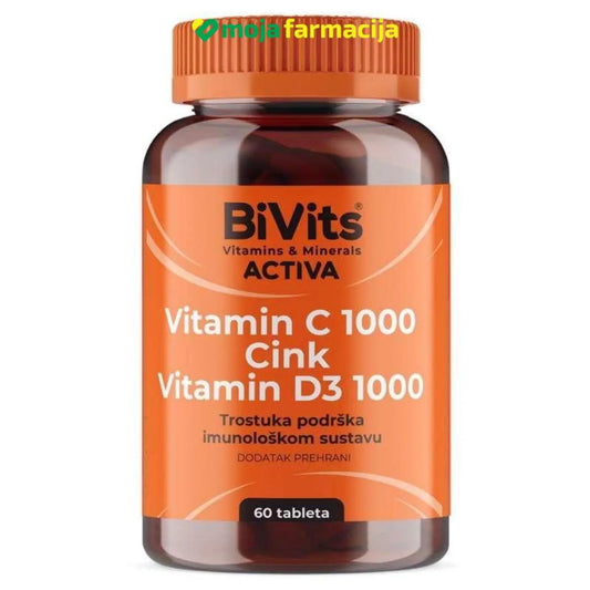 BIVITS ACTIVA Vitamin C 1000, Zn i D3 - Moja Farmacija - BIH