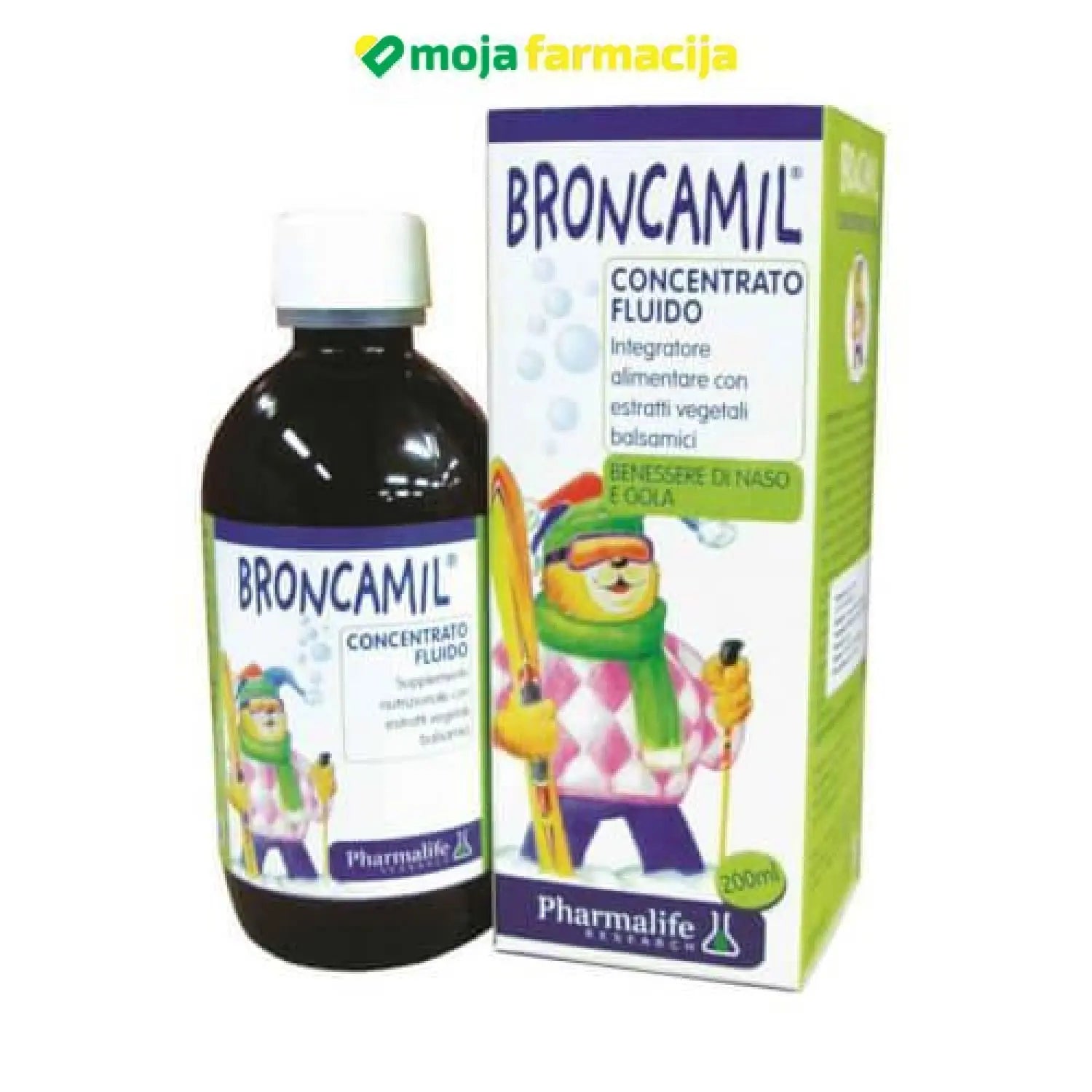 Slika proizvoda Broncamil sirup iz online apoteke Moja Farmacija - BIH