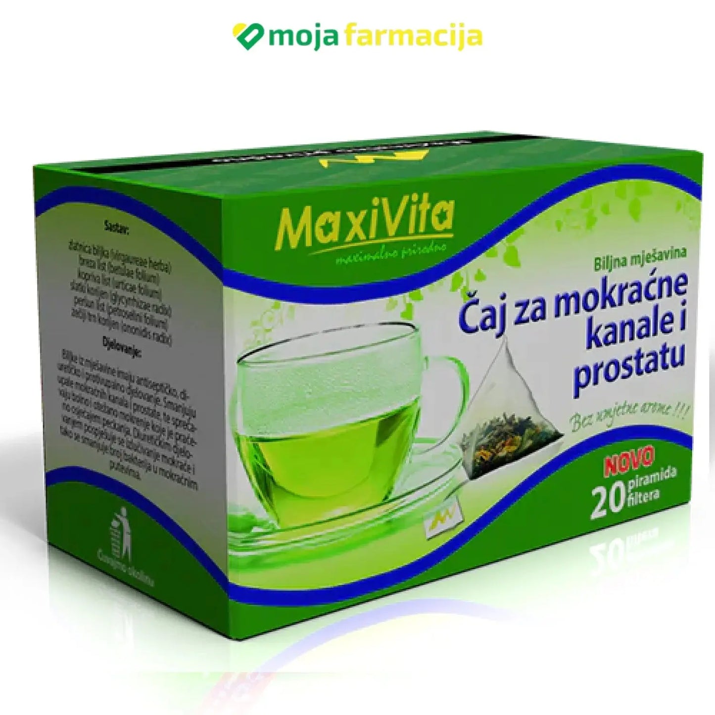 Slika proizvoda Čaj za mokraćne kanale i prostatu MAXIVITA iz online apoteke Moja Farmacija - BIH