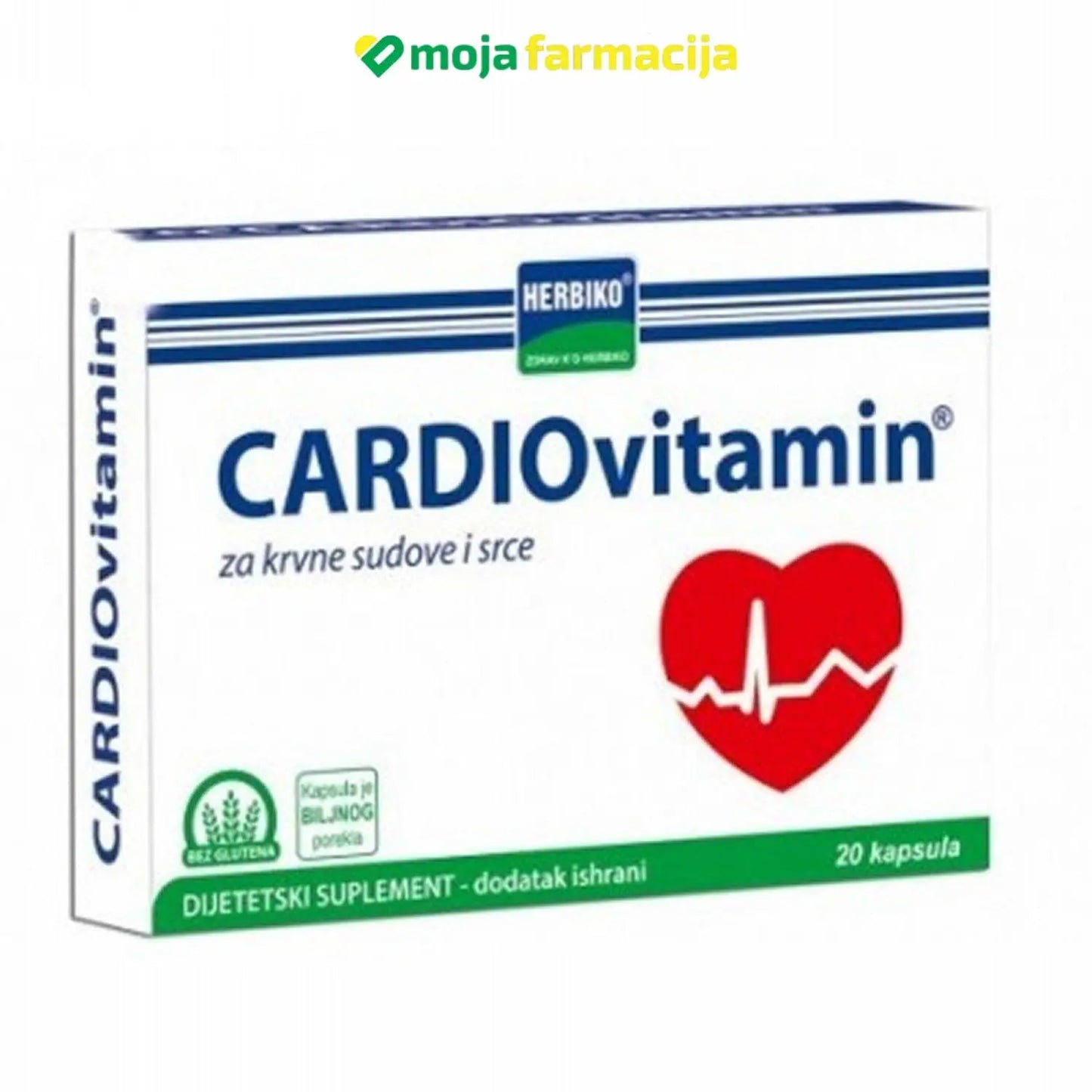 Slika proizvoda Cardiovitamin iz online apoteke Moja Farmacija - BIH