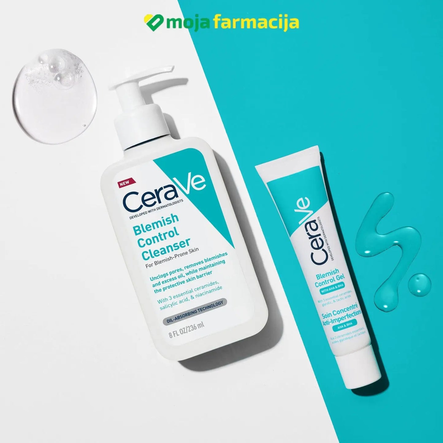 Slika proizvoda CeraVe Blemish Control AHA BHA gel iz online apoteke Moja Farmacija - BIH