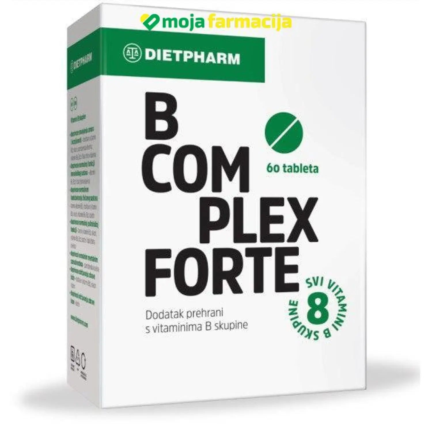 Slika proizvoda DIETPHARM B-complex forte iz online apoteke Moja Farmacija - BIH