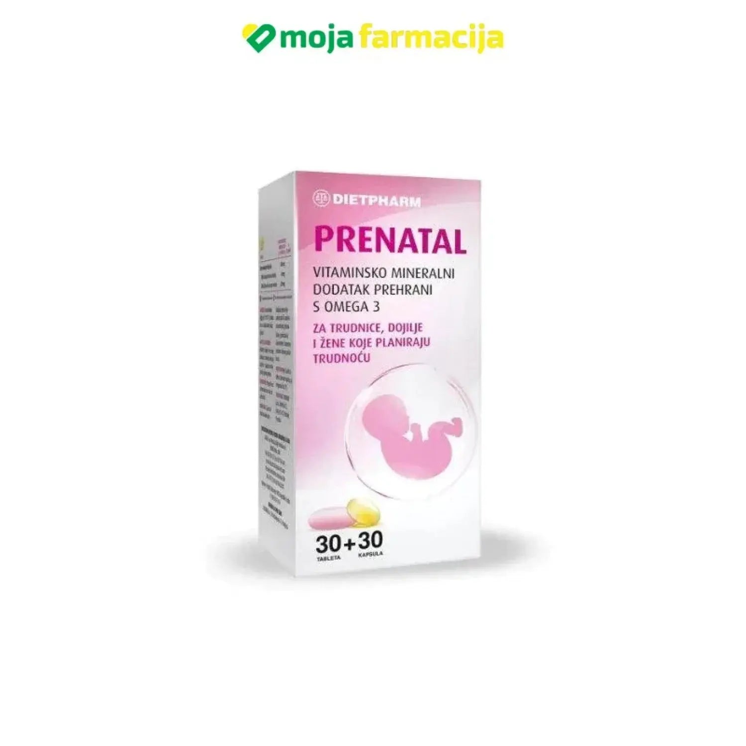 Slika proizvoda DIETPHARM Centravit prenatal iz online apoteke Moja Farmacija - BIH