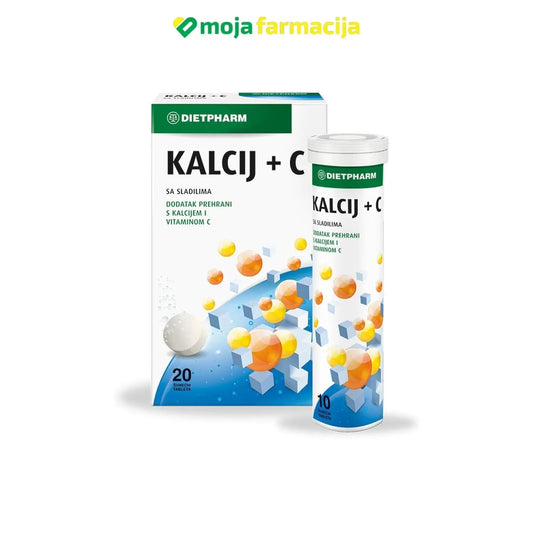 KALCIJ + C ŠUMEĆE TABLETE A20 DIETPHARM - Moja Farmacija - BIH