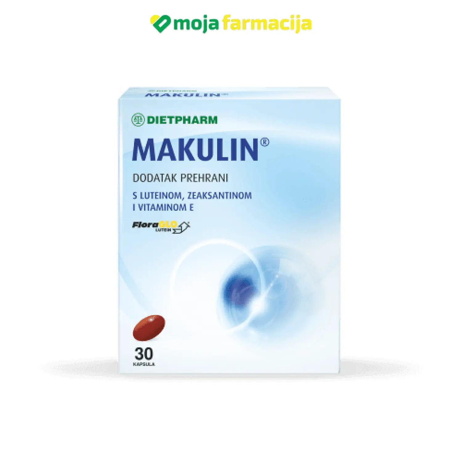 Slika proizvoda DIETPHARM Makulin kapsule iz online apoteke Moja Farmacija - BIH