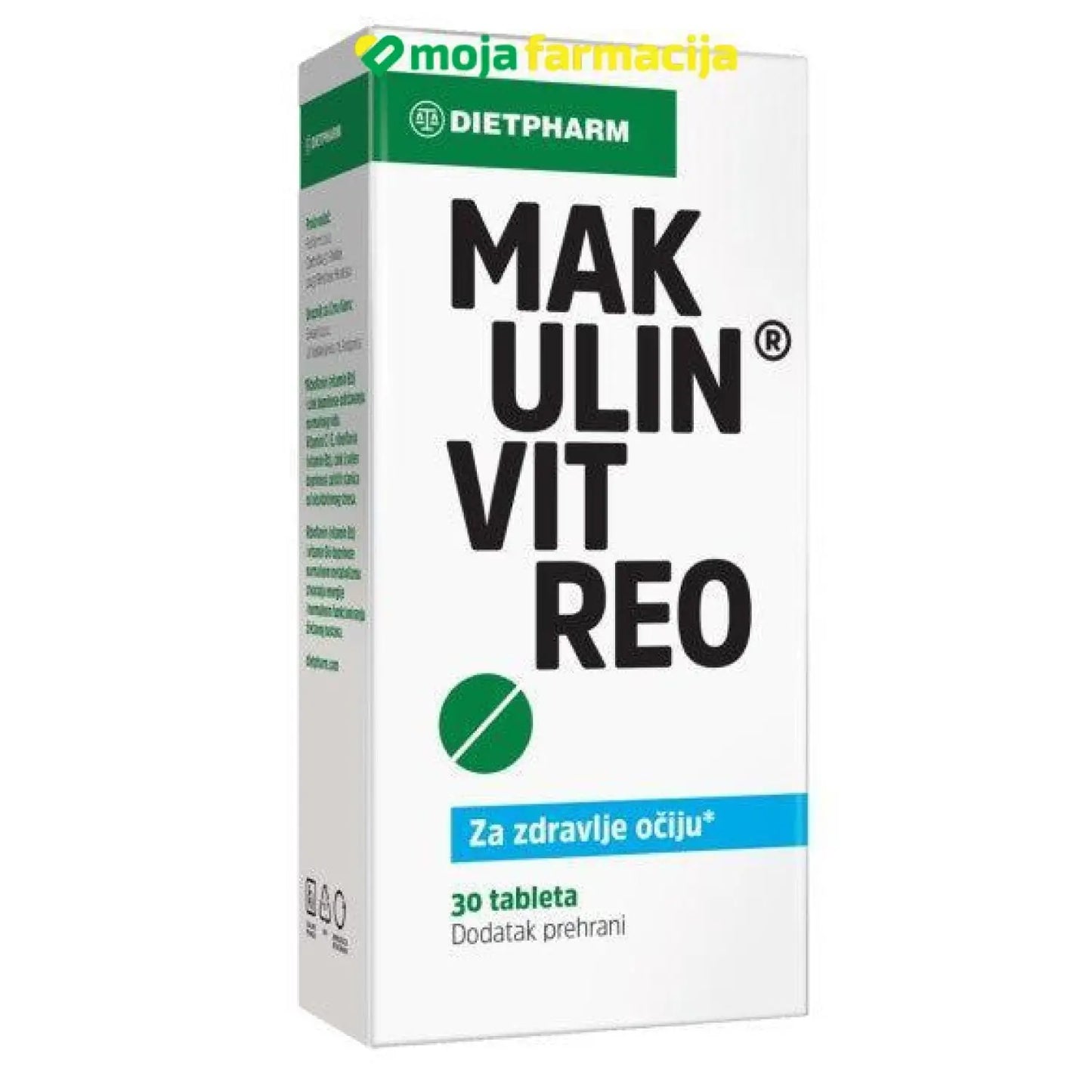 Slika proizvoda DIETPHARM Makulin Vitreo kapsule iz online apoteke Moja Farmacija - BIH