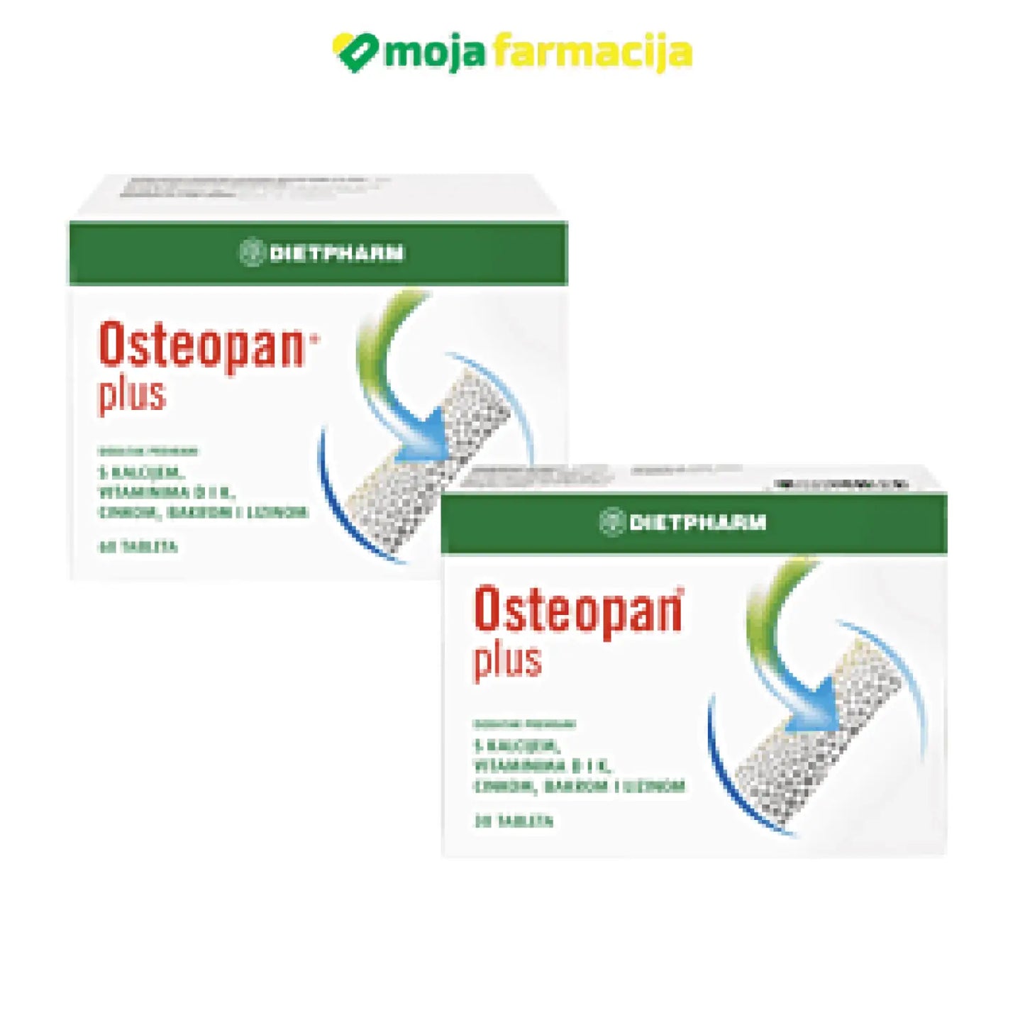 Slika proizvoda DIETPHARM Osteopan plus za zdravlje kostiju iz online apoteke Moja Farmacija - BIH