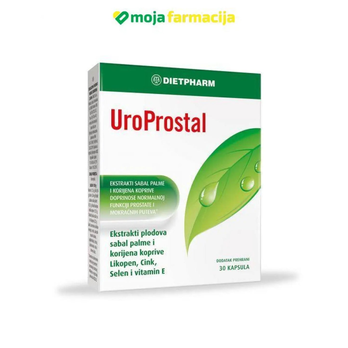 Slika proizvoda DIETPHARM UroProstal za zdravlje prostate iz online apoteke Moja Farmacija - BIH