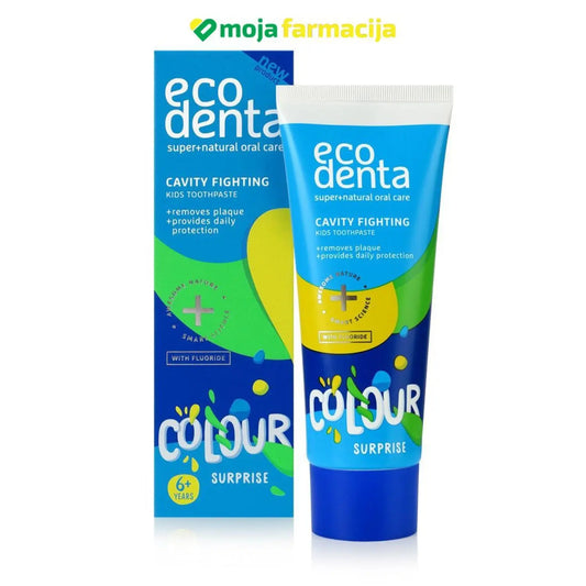 ECODENTA dječija pasta protiv karijesa Color Surprise 75ml - Moja Farmacija - BIH