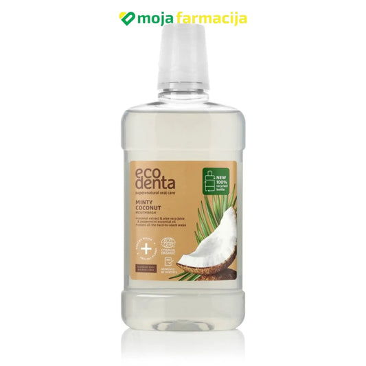 ECODENTA Organska vodica za ispiranje usta kokos i menta - Moja Farmacija - BIH