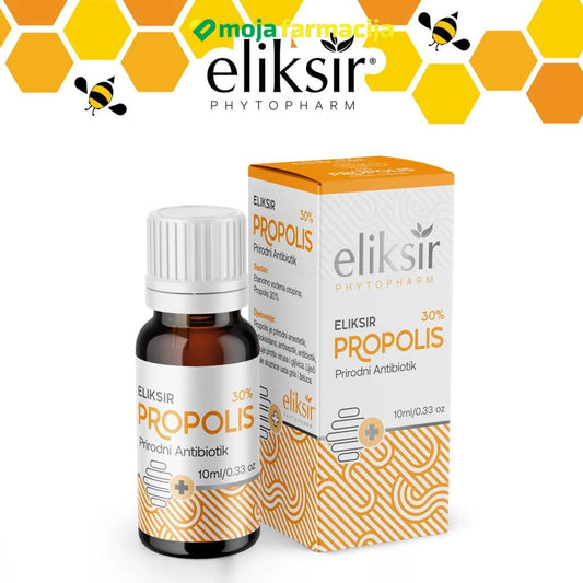 Slika proizvoda ELIKSIR Propolis kapi 30% iz online apoteke Moja Farmacija - BIH