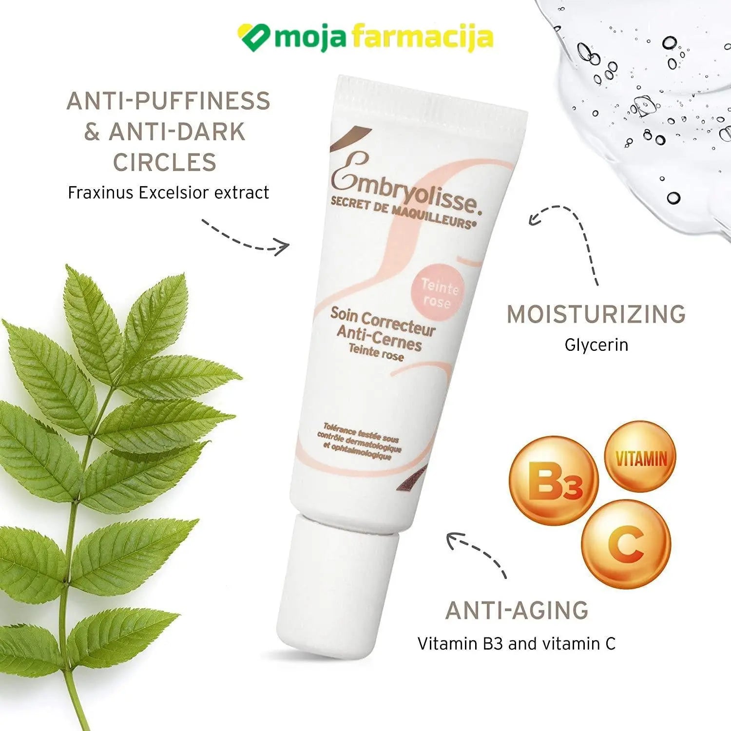 Slika proizvoda EMBRYOLISSE Concealer Correcting Care / pink iz online apoteke Moja Farmacija - BIH